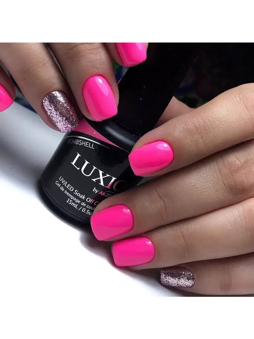 Гель лак Luxio Bombshell для ногтей 15 мл розовый