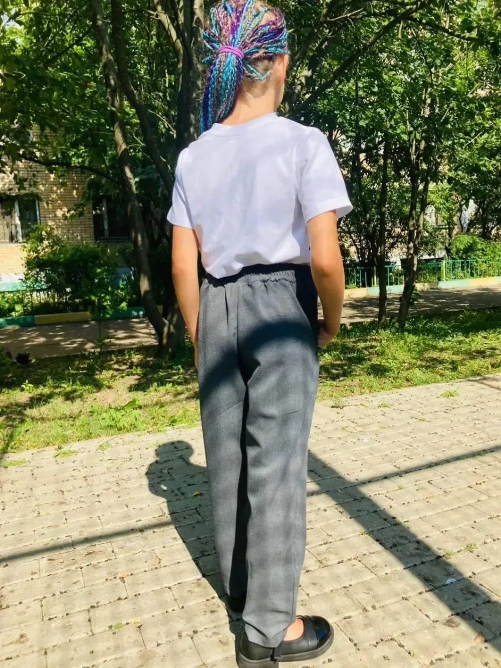 Брюки классические серые