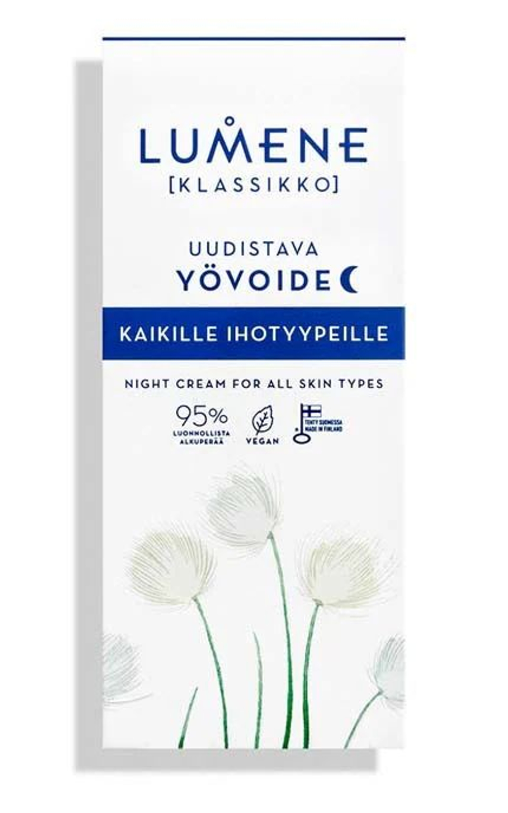 Крем ночной Lumene Klassikko Uudistava обновляющий с растительными экстрактами и маслами 50 мл (из Финляндии)