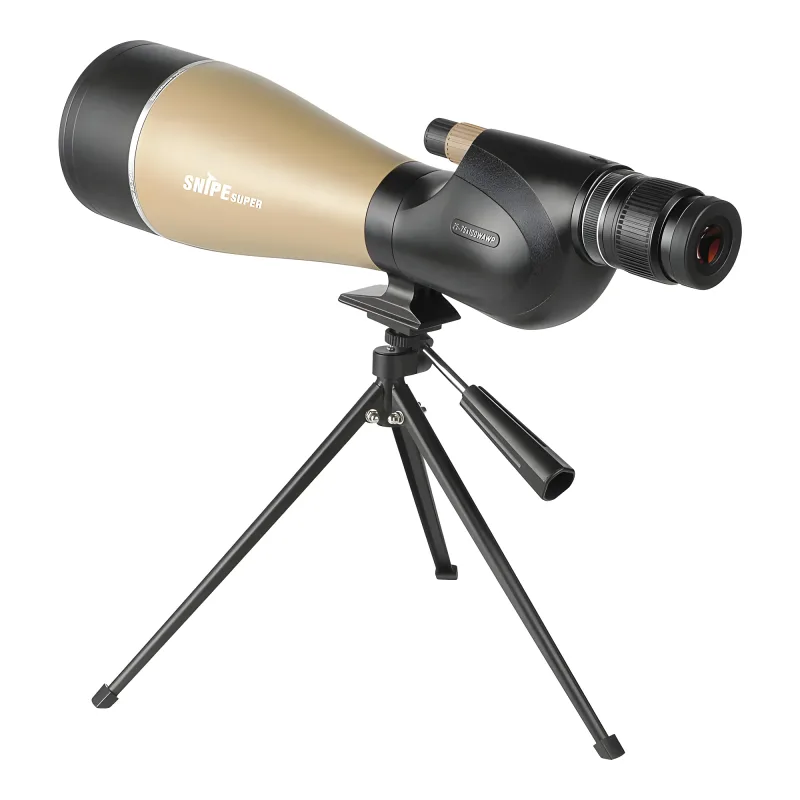 Зрительная труба Veber Snipe Super 25-75x100 WA WP на треноге, вид сзади под углом