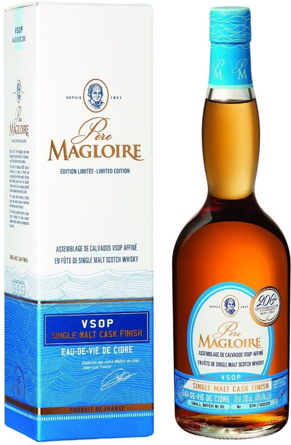 Кальвадос Pere Magloire VSOP, Single Malt Cask Finish, 0.7 л