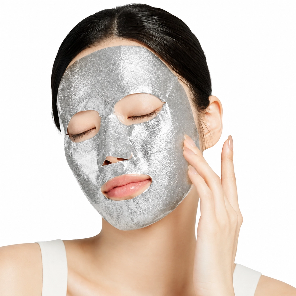 Фольгированная маска с жемчужным порошком JMsolution Marine Luminous Pearl Deep Moisture Foil Mask