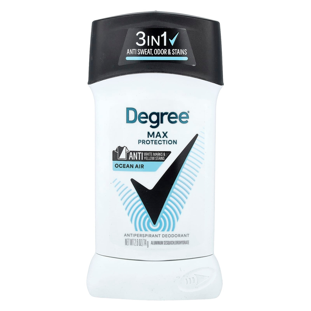 Degree, дезодорант-антиперспирант, UltraClear, чёрное и белое, океанический бриз, 76 г (2,7 унции)