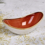 Салатник керамический «Corsica orange» 14,5*8,2*5,7см