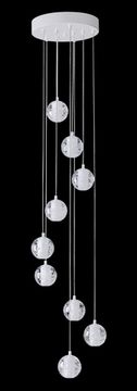 Подвесной светильник 9*G9 GASPAR SP9 D300 WHITE белый Crystal Lux