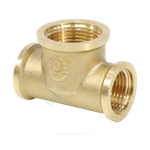 Тройник латунь переходной Ду 20х15х20 (3/4"х1/2"х3/4") ВР VALFEX VF.750.L.034.012.034