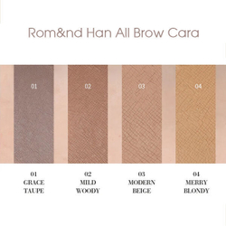 Гель для фиксации бровей Rom&nd Han All Brow Cara #02 Mild Woody, 9г