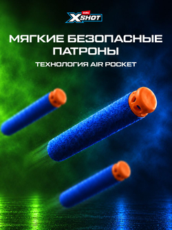 Миниган Игрушечный. Бластер с мягкими пулями. XSHOT Insanity. 36823