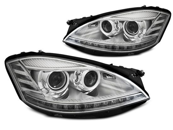 Передние фары DAYLIGHT CHROME SEQ INDICATOR для Mercedes S W221