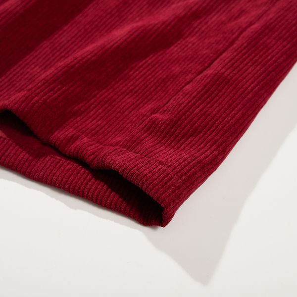 Рубашка Velvet Button Det Бордовый-Горчичная - фото 18