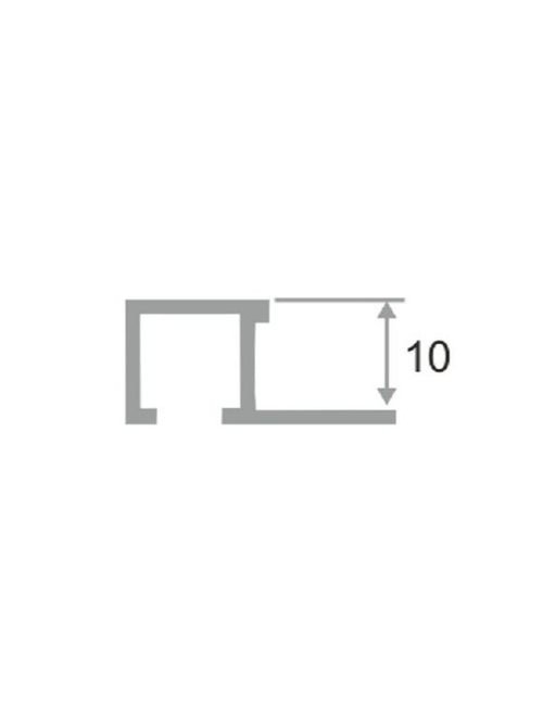 АРП 10*10мм "DО-1" 2,7м Золото мат. Р-об. вставка-фриз анод. алюм.