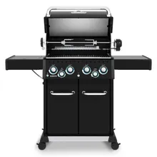 Газовый гриль Broil King Baron 490 IR Shadow, 6 горелок (с ИК-горелкой), вертел, чёрный