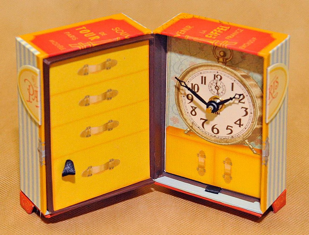 Часы настольные Timeworks Paris Trunk BCPT5S США