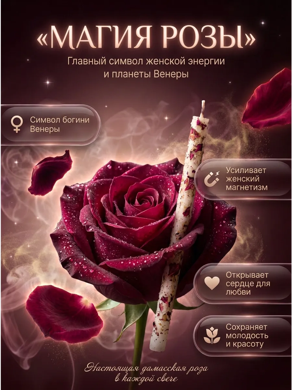 Свечи белые на женскую энергию, 33 шт