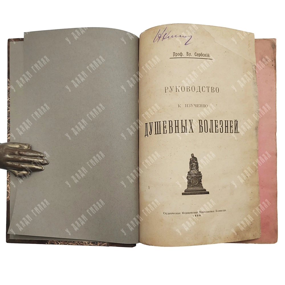 [Первое прижизненное] Сербский В. П. Руководство к изучению душевных болезней. 1906