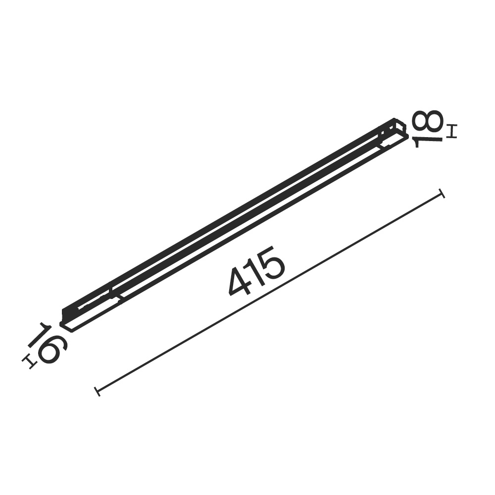 Трековый светильник Technical TR231-2-10W4K-B