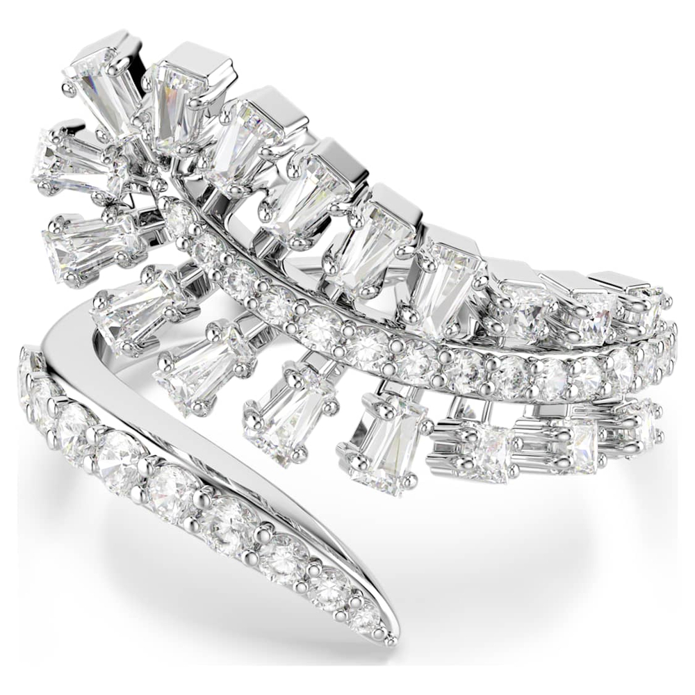 VIENNA:RING FEATHER WHI/RHS 50