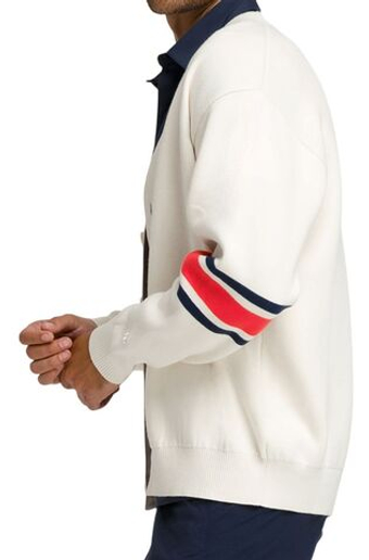 Мужская теннисная кофта Wilson Westport Cardigan - Бежевый