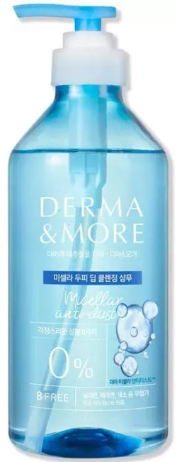 Шампунь для волос мицеллярный от перхоти Aekyung Derma & More Micellar Anti Dust, Kerasys 600 мл
