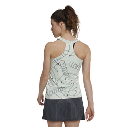 Женская теннисная майка adidas Club Graphic Tank Top Women - Light Green