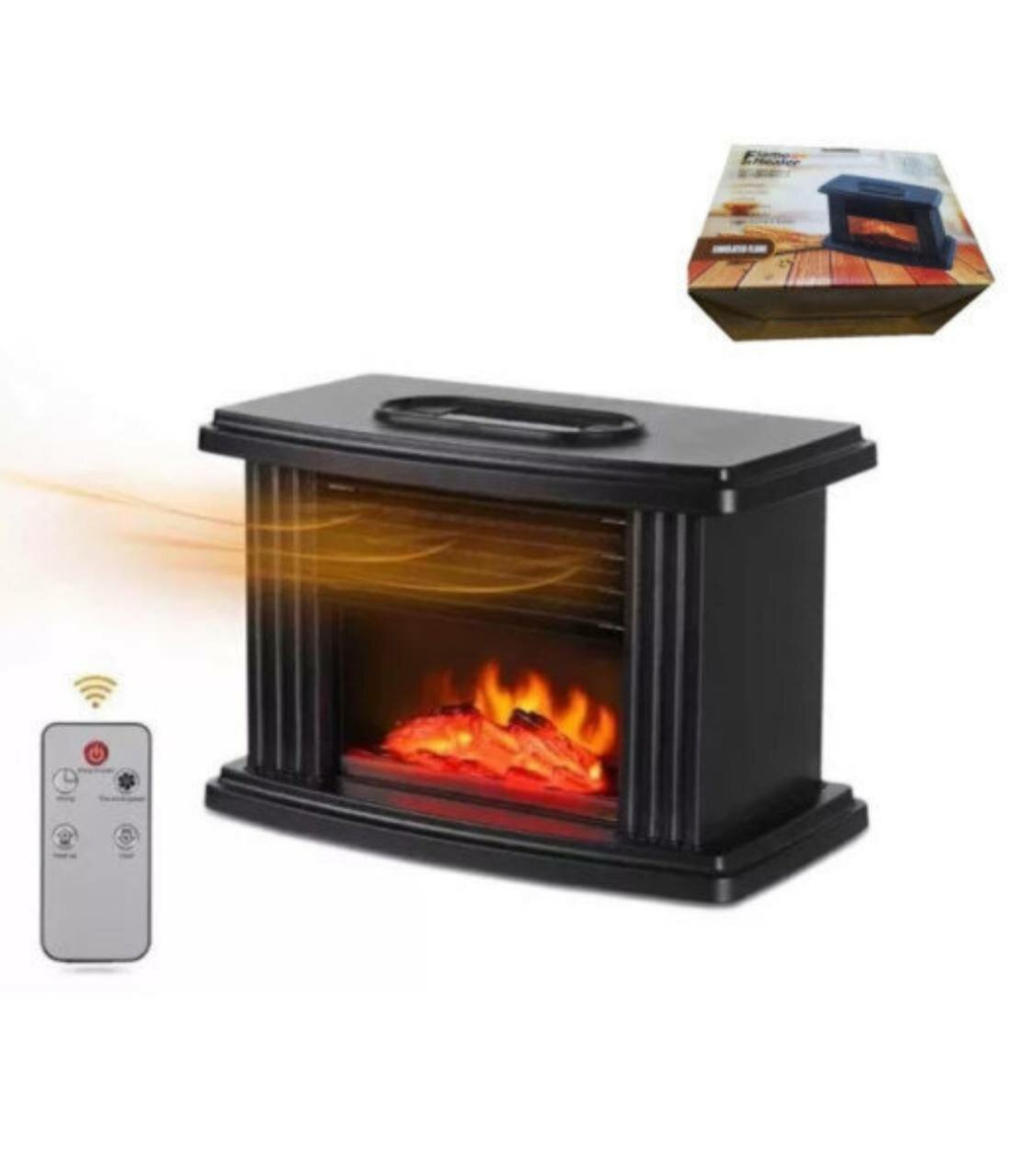 Обогреватель портативный Flame Heater / Электрокамин мини обогреватель