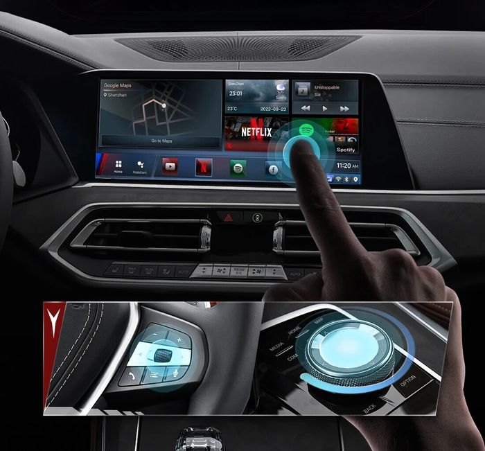 Мультимедиа блок для BMW 2019+ со штатным беспроводным CarPlay - Kuberg ASR-V423W на Android 13, Быстрая, 4G SIM-слот, простое подключение