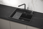 Кухонная мойка GRANULA Kitchen Space (6003, ШВАРЦ)