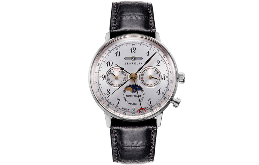 ZEPPELIN Hindenburg Collection Quartz Movement Women"s Watch Silver Dial Stainless Steel Watch Case