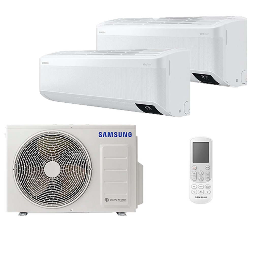 Мультисплит система на 2 комнаты Samsung AJ020TNAPKH/EA x 2 / AJ040TXJ2KH/EA