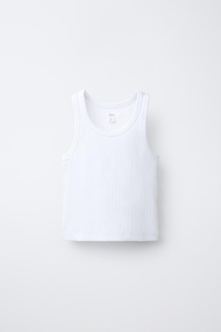 ZARA ТОП В РУБЧИК, БЕЛЫЙ