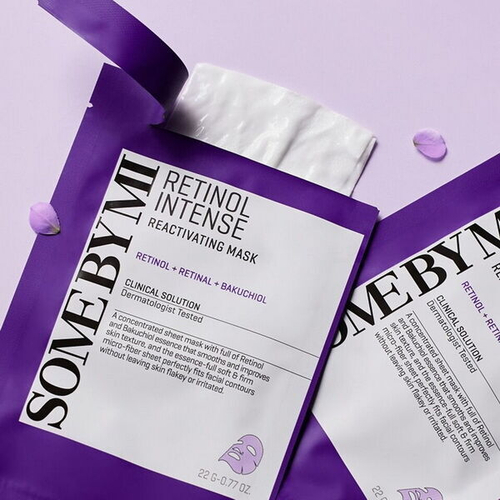 Антивозрастная тканевая маска с ретинолом и бакучиолом Some By Mi Retinol Intense Reactivating Mask, 22г