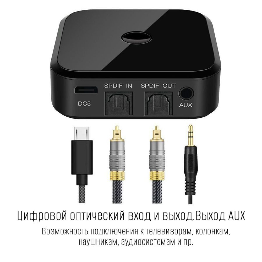 Bluetooth 5.0 Приемник-передатчик 2-в-1 (TX16)