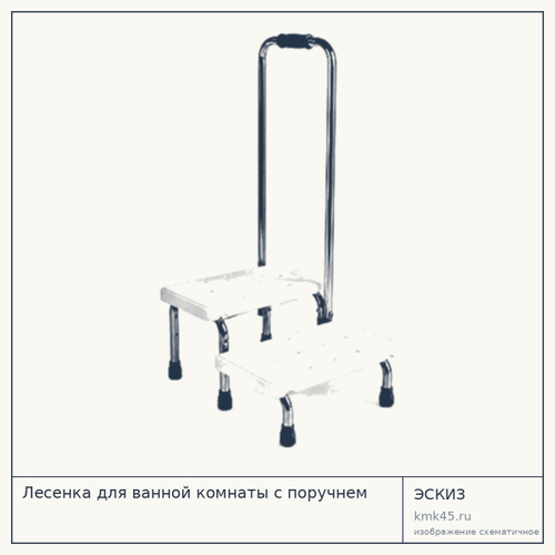 Лесенка для ванной с поручнем — от 7 000 ₽