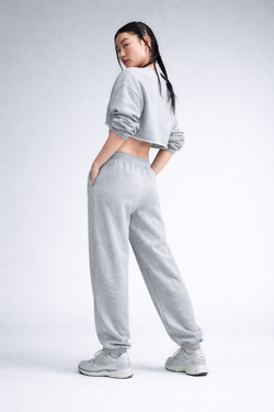 Женские теннисные брюки Nike Sportswear Phoenix Fleece - dark grey heather/sail