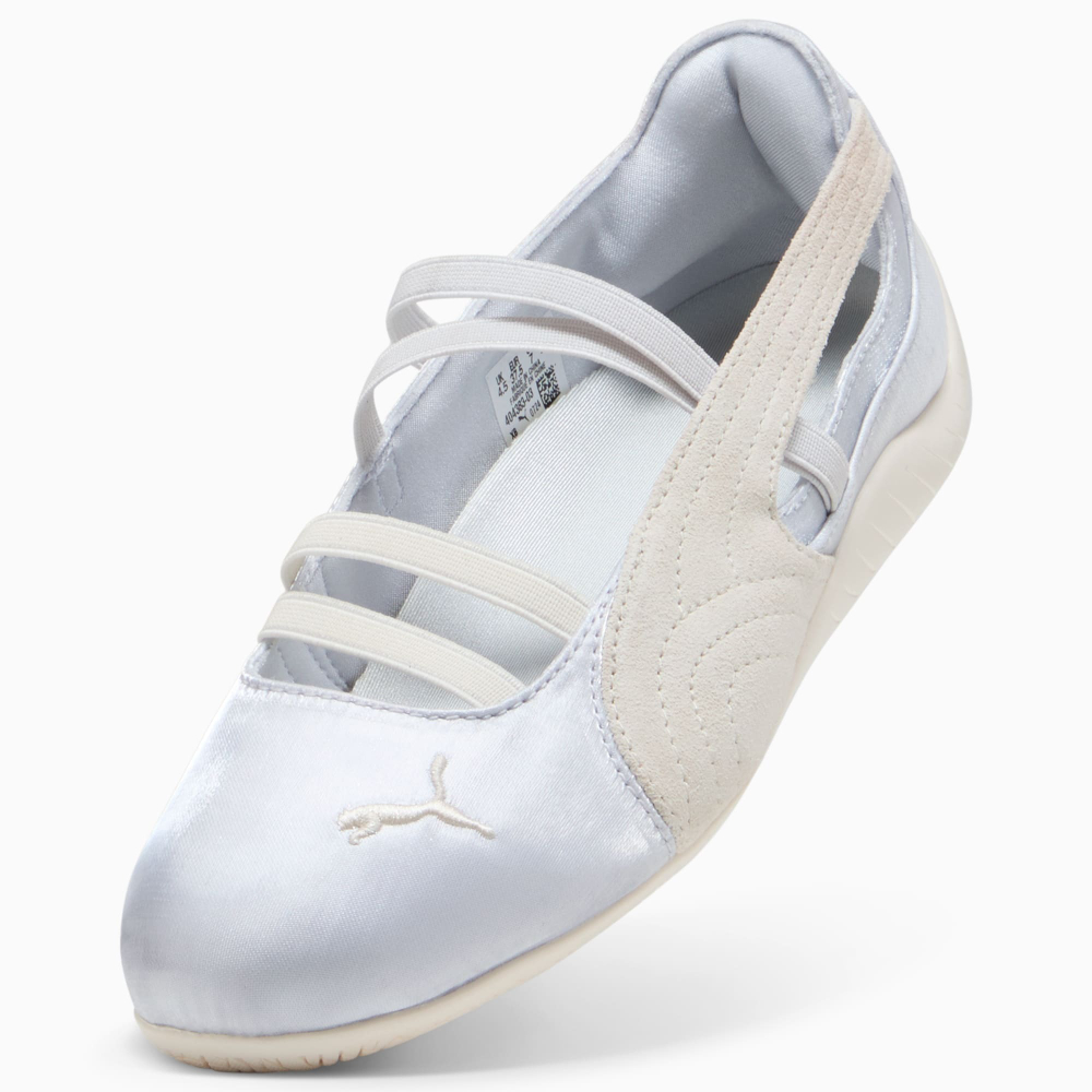 PUMA Женские кроссовки-балетки Speedcat Satin, серебряный