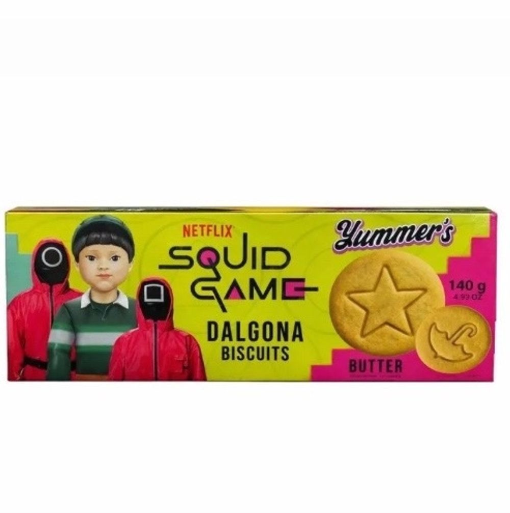 Yummers Squid Game Dalgona Печенье Сливочная Ваниль 140гр