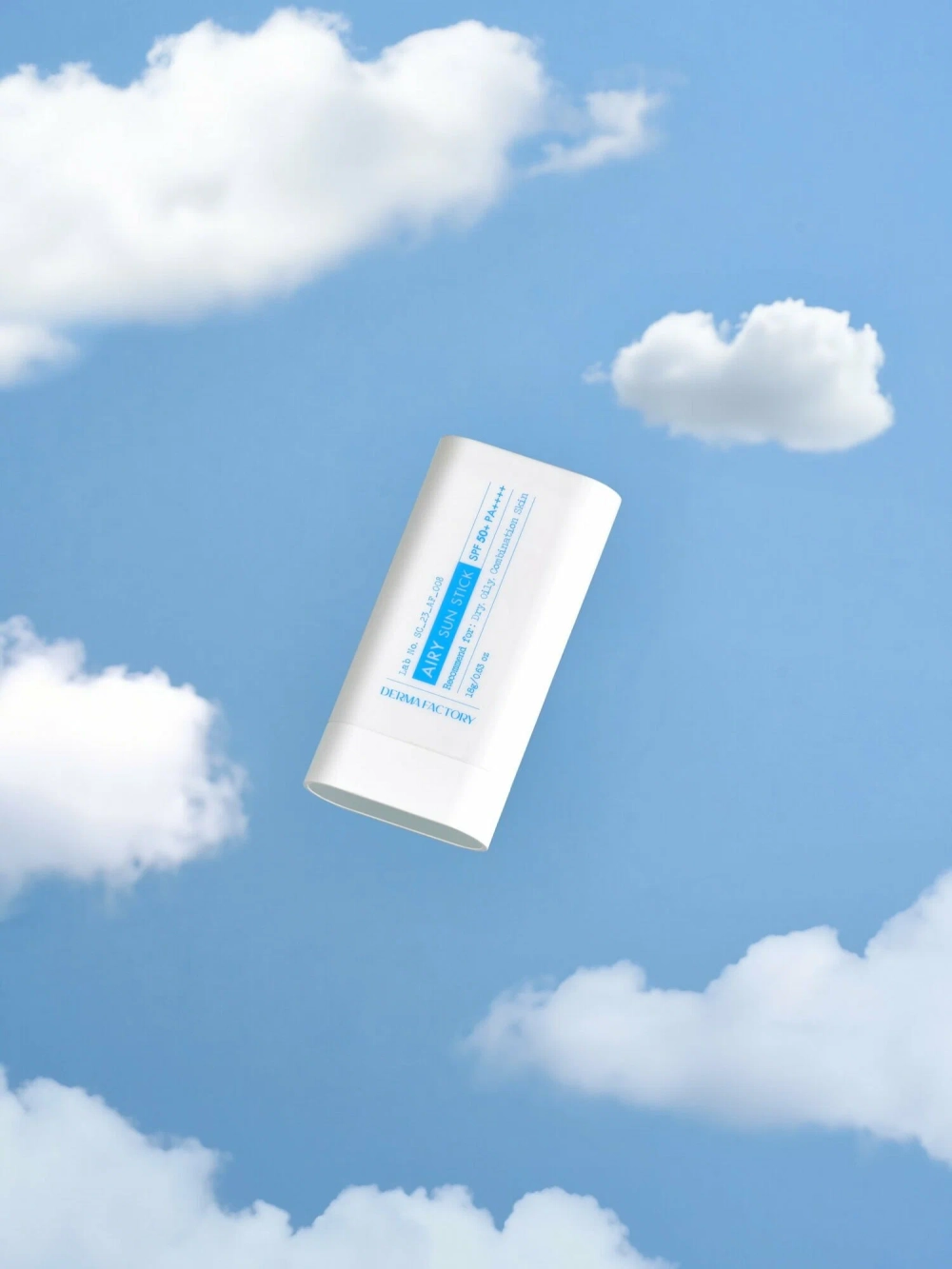 Стик для лица солнцезащитный легкий от Derma Factory - Airy sun stick, 18г