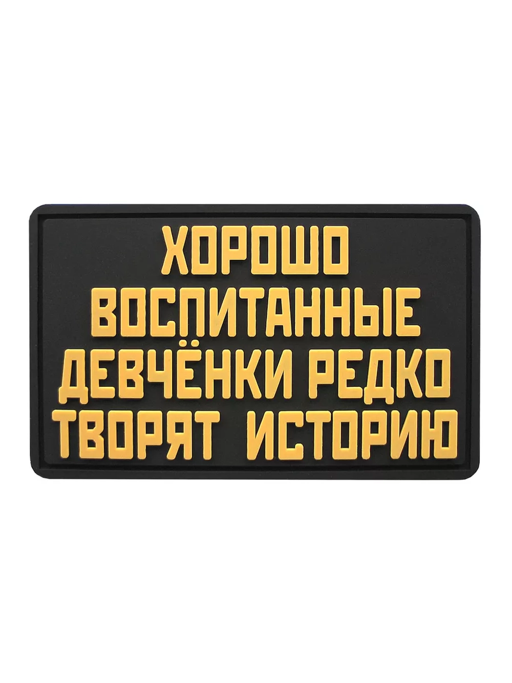 Шеврон на липучке Хорошо воспитанные девочки редко ...