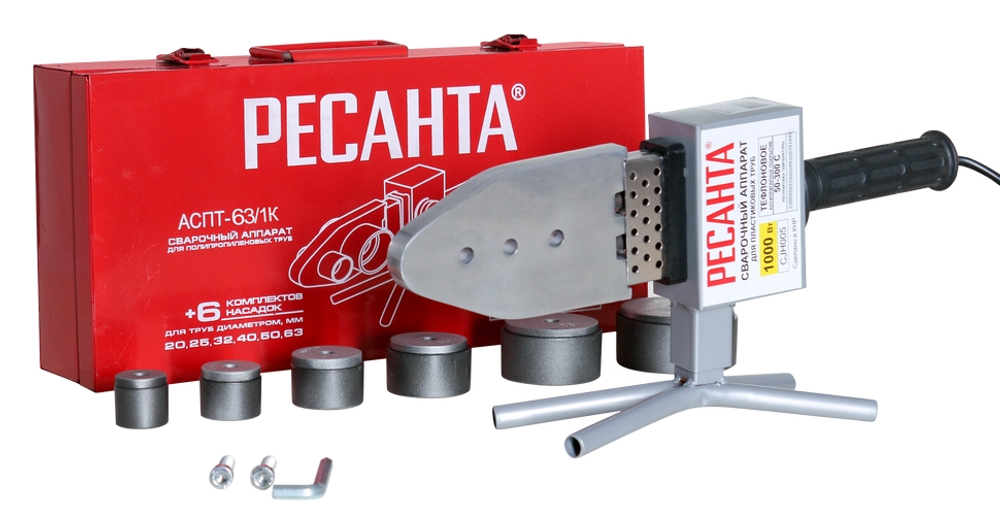 Аппарат для сварки ПВХ труб Ресанта АСПТ-63/1К