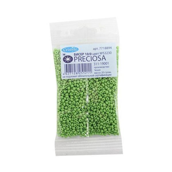 Бисер Preciosa 10/0 (2.3 мм), 100 г (5х20 г), непрозрачный, цв. 53230