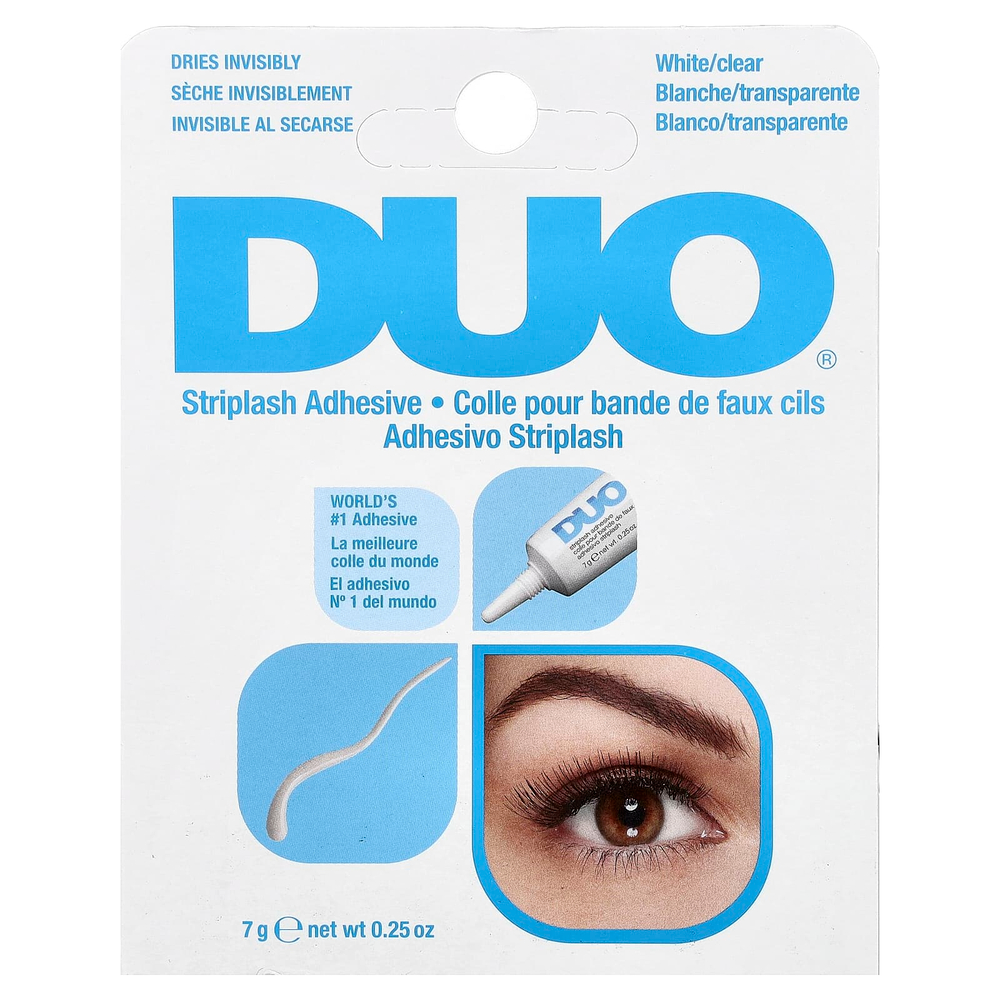 DUO, Клей для накладных ресниц, белый/прозрачный, 7 г (0,25 унции)