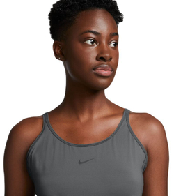 Топ теннисный Nike One Classic Dri-Fit Tank - iron grey/black - Gray