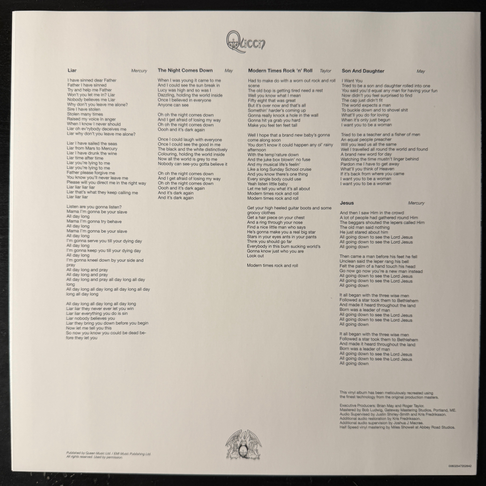 Queen - Queen (Германия 2015г.)
