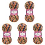 Пряжа Alize (Ализе) Superwash Comfort Socks / уп.5 мот. по 100 г, 420м, 2701 секционный A