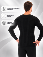 Мужская футболка BRUBECK COMFORT WOOL длин рукав Xl