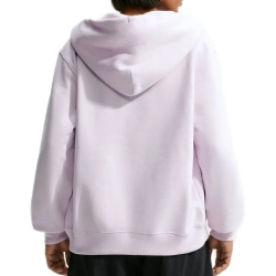 Женская Кофта теннисная Nike Studio Fleece Medium Weight Full Zip - bleached lilac/white