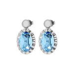 Серьги Qudo TIVOLA UNICA big (S/P) Aquamarine 2,65 cm 332027