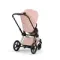 Детская коляска Cybex Priam V Style 2 в 1 Peach Pink на раме Rosegold