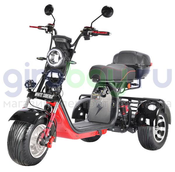 Электроскутер WHITE SIBERIA PRO TRIKE 3000W (Черный) фото №1