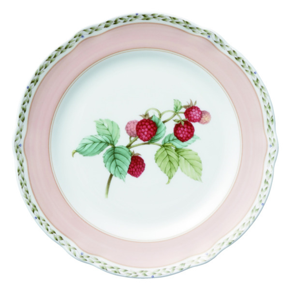 Тарелка десертная 19см Noritake Фруктовый сад розовая